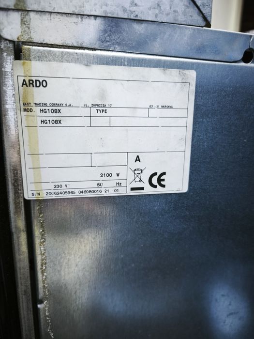 Встраиваемая духовка Ardo HG108X
