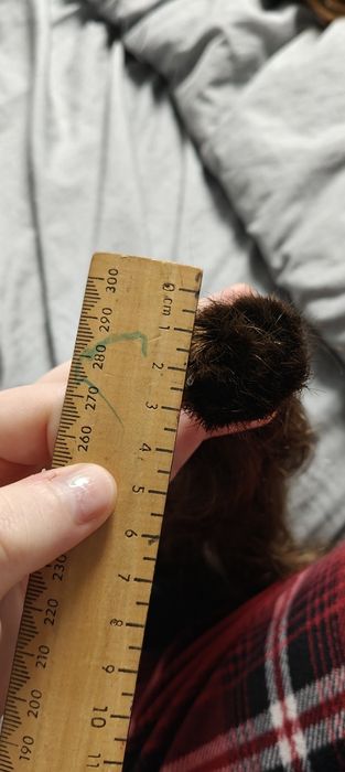 2 cozi păr castaniu natural copil, nevopsit, netratat, în stare foarte bună, verificați detaliile mai jos