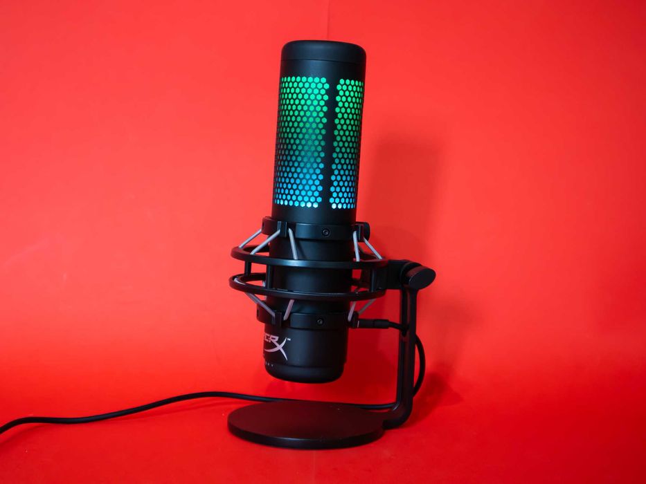 HyperX QuadCast S RGB Микрофон Геймърски USB Mic PC PS4 PS5 Mac XBOX Windows Linux