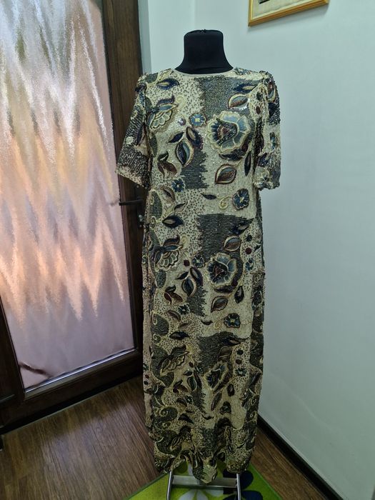 Rochie de ocazie Zara Limited edition M/L, paiete, perluțe,  nuntă, cl