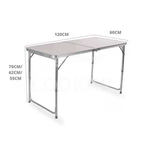 Сгъваема маса, 3 нива на височина, 120см