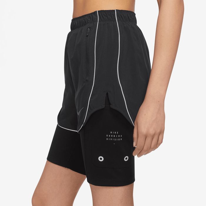 Nike DRI-FIT Run Division 2in1 Shorts гащета с клин 2в1 XS Найк шорти