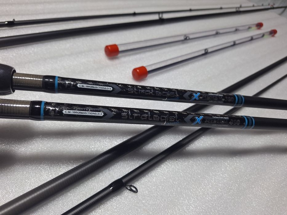 Set 2 Lansete FEEDER FL STRATEGIST Method FEEDER 3.90M, 100G, 3+3SEG