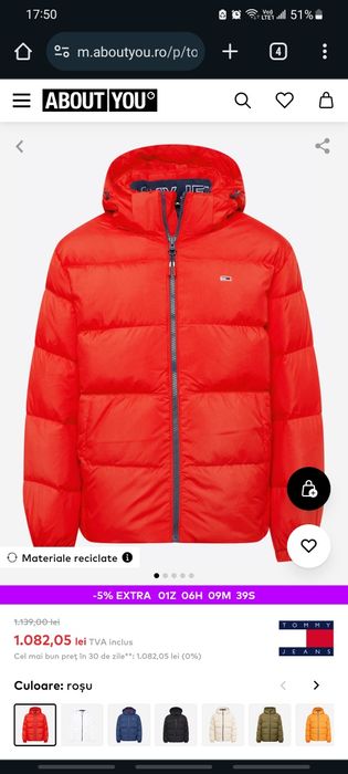 Geaca De Iarna Tommy Hilfiger Barbati L