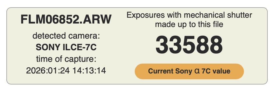 Vand Sony A7C Fullframe