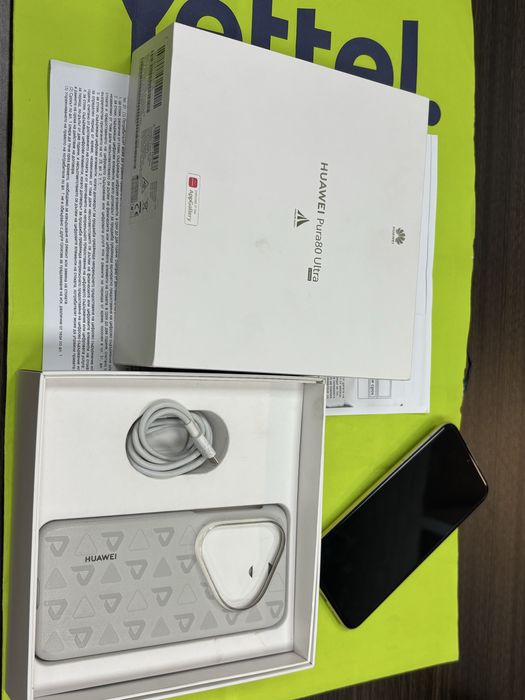КАТО НОВ 512GB Huawei Pura 80 ULTRA Yettel Гаранция 2029 Gold