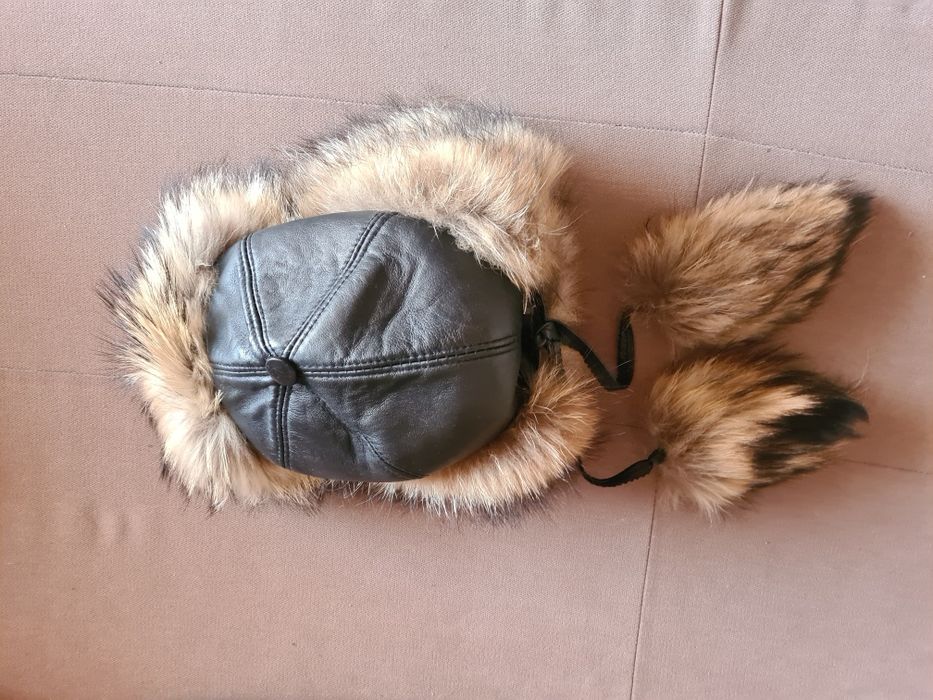 Шапка от лисица - естествена кожа