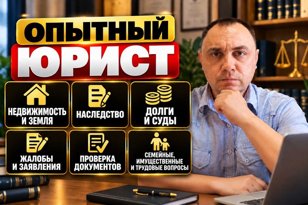 «Юрист 25 лет  опыта | Недвижимость | Наследство | Суды | Жалобы»