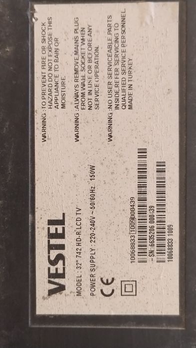 Телевизор битый экран.