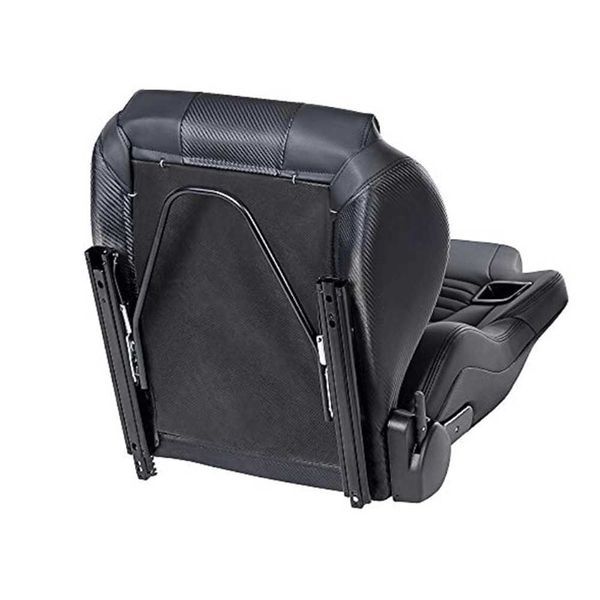 Спортни седалки за автомобил, еко кожа, черни/червени