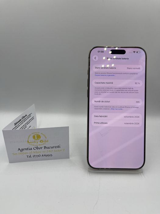 Iphone 16 Pro Max 256GB / 92% Bat / FACTURA/GARANTIE #53076