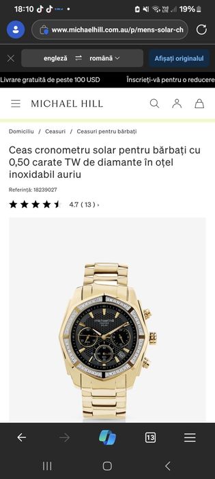 Ceas original Michael Hil