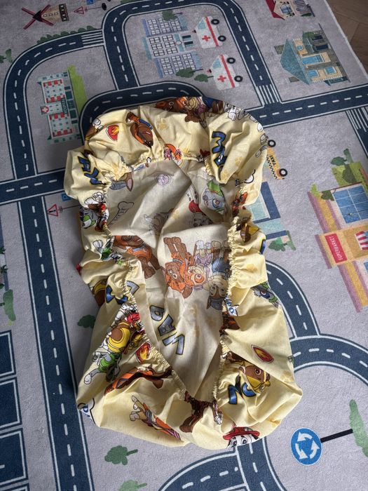 Cearceaf cu elastic pentru patut 120x60 din bumbac 100 %