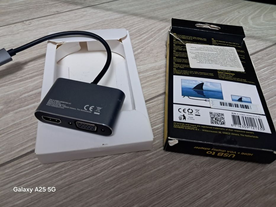 Видеоадаптер Cablexpert USB to HDMI + VGA (новый в упаковке)