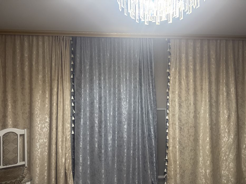 Шторы и тюль в комплекте для зала