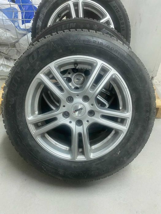 4бр. алуминиеви джанти 5X112 с гуми 215/60/16