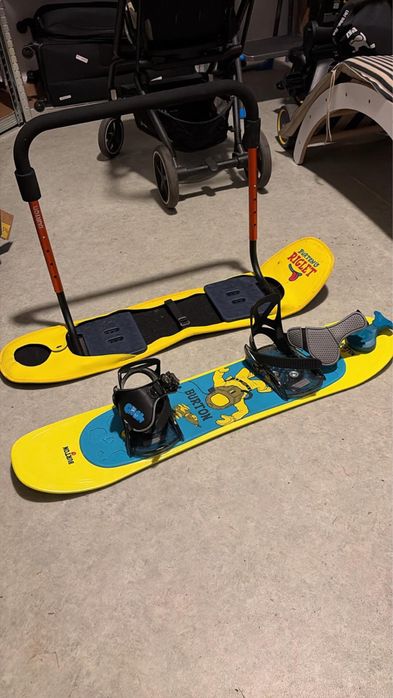 Pachet placă snowboard copii - Burton riglet 90