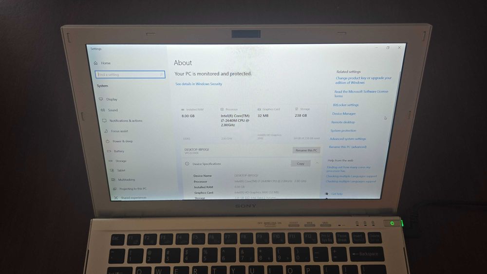 Laptop Sony Vaio PCG-41313L - IMPECABIL