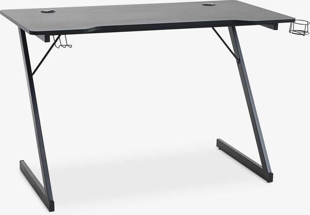 Birou gaming HALSTED 60x120 negru