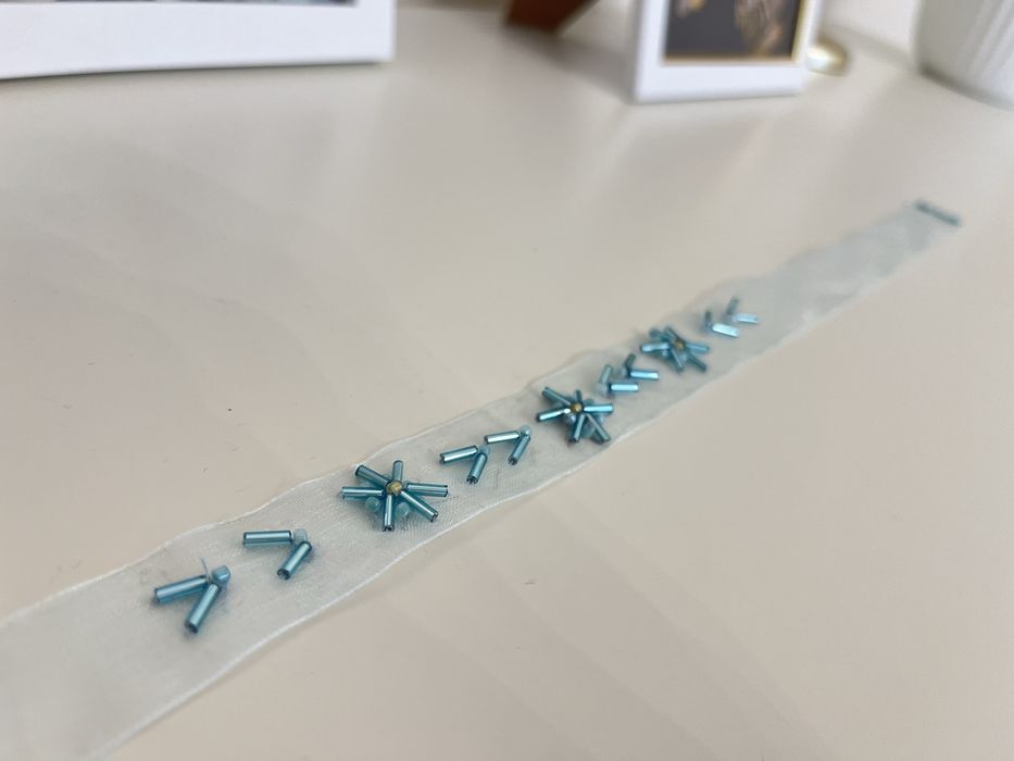 Чокер нежный, голубой