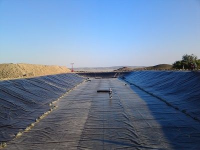 Геомембрана - противофильтрационный экран.