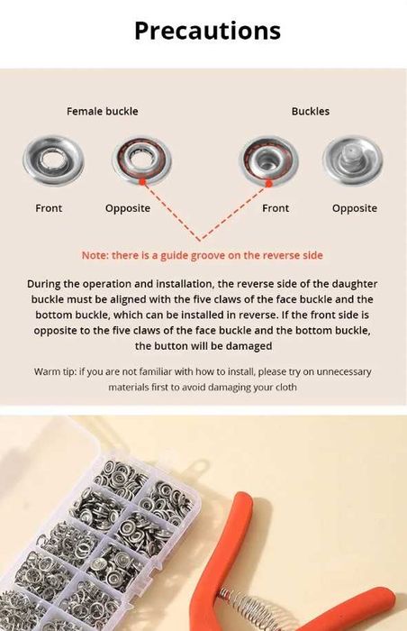 Cleste + capse + cutie depozitare