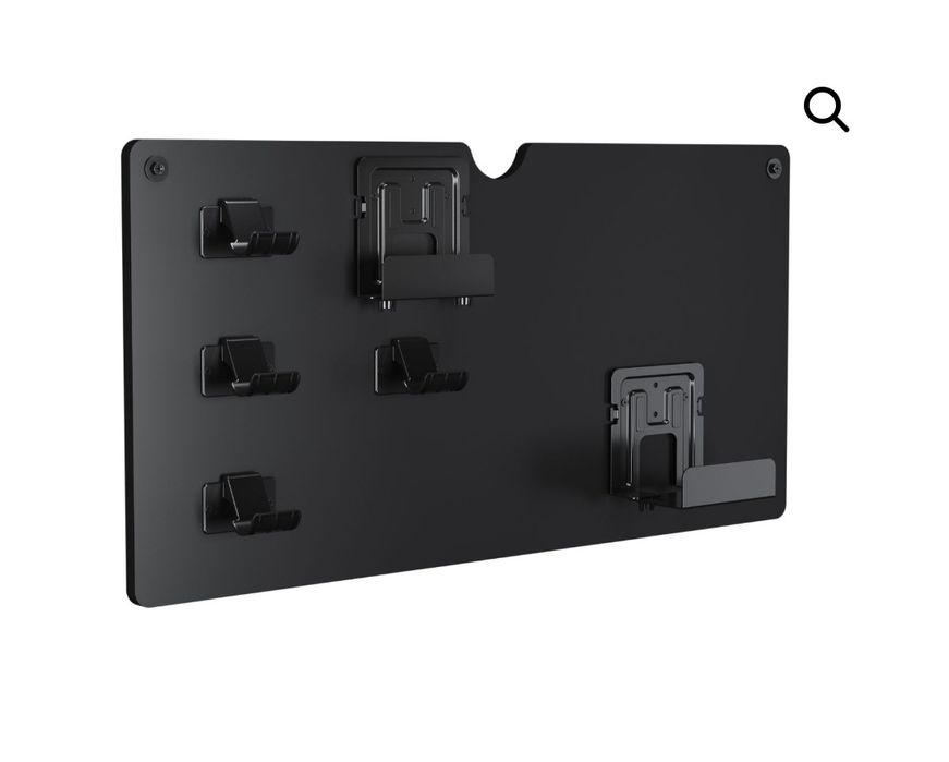 Стенен рафт за съхранение на контролери и слушалки за игрови конзоли