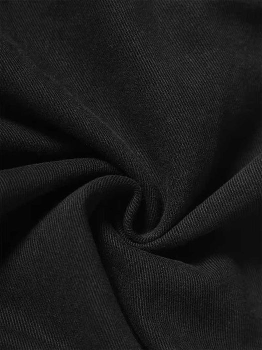 Mъжки дънкови къси панталони с права кройка и много джобове