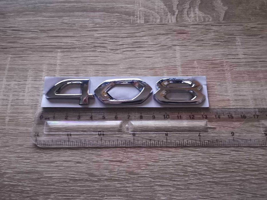 Емблема надпис лого Пежо Peugeot 408 нов стил