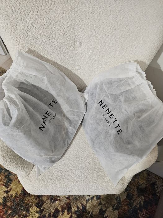 Set Genți Nenette Milano – Noi (Desigilate) – Model cu Lanț Decorativ