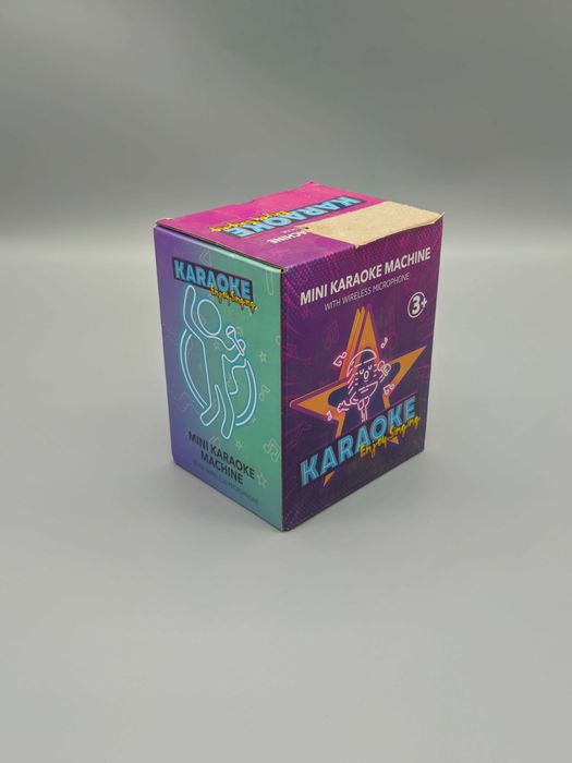 Преносима караоке система с безжичен микрофон и LED говорител!ТОП цена