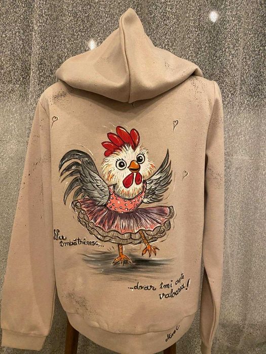 hanorac dama pictat manual