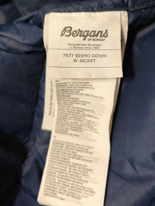 Bergans of Norway пухено Оригинално дамско  яке с пух размер  М