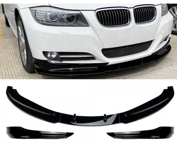 Lip Prelungire Bara Fata Cu Splitere BMW E90 Facelift cu Bara Normala
