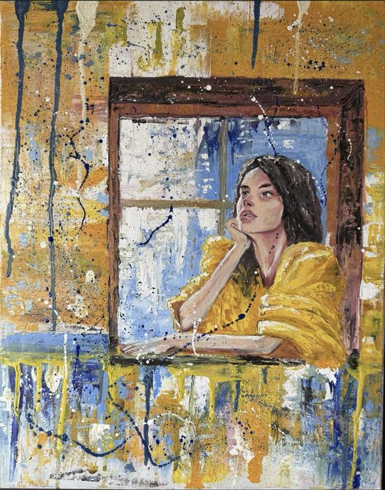 Картина замечтано момиче