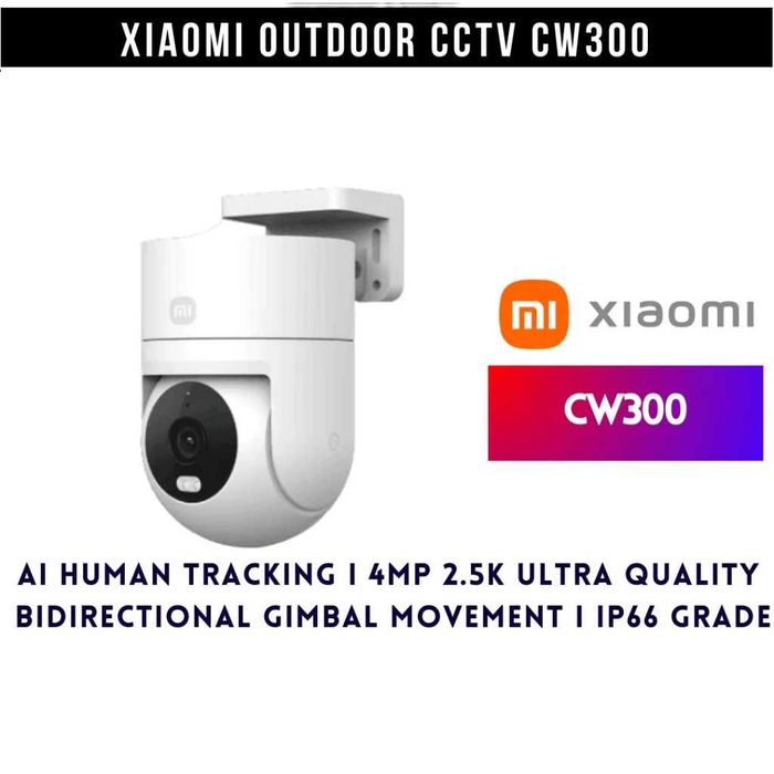 Camera Xiaomi 4Mp 2.5k Cw300 Tracking persoane WiFi, RJ45 Sigilata Garantie Noua