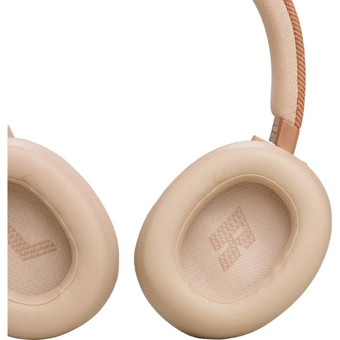 Casti JBL Live 770NC, Over-ear, Noise Cancelling, Crem, Sigilate!