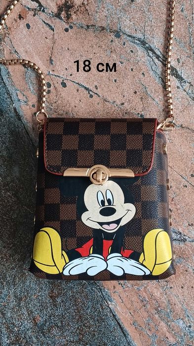 Елегантна чанта за рамо с принт Мики Маус , Disney .