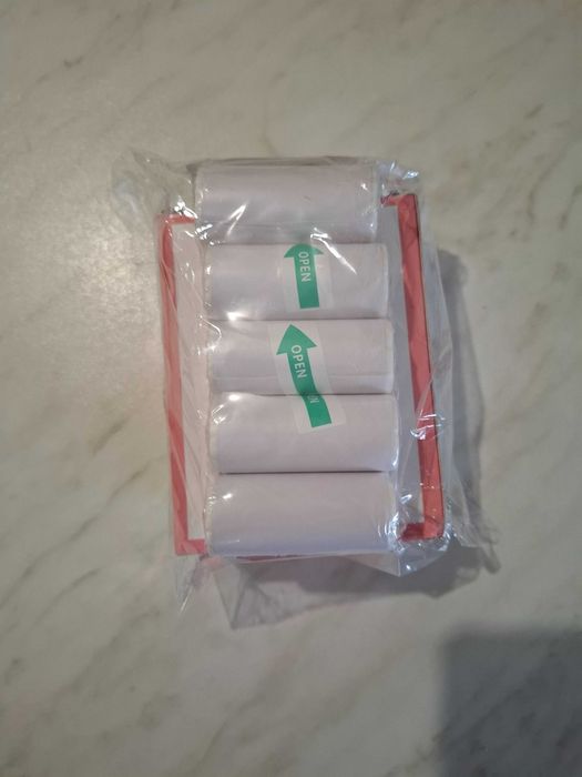 Mini Imprimanta Termica Portabila Bluetooth SIGILATA + 5 Role Stickere
