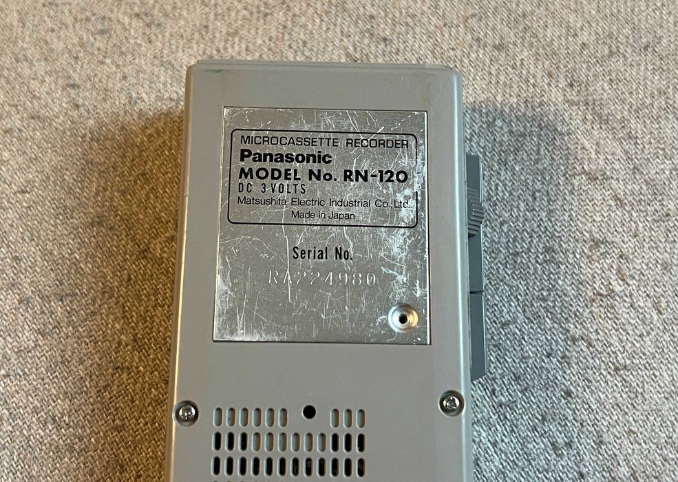 Panasonic RN-120 microcassette recorder doua viteze, nefunctional