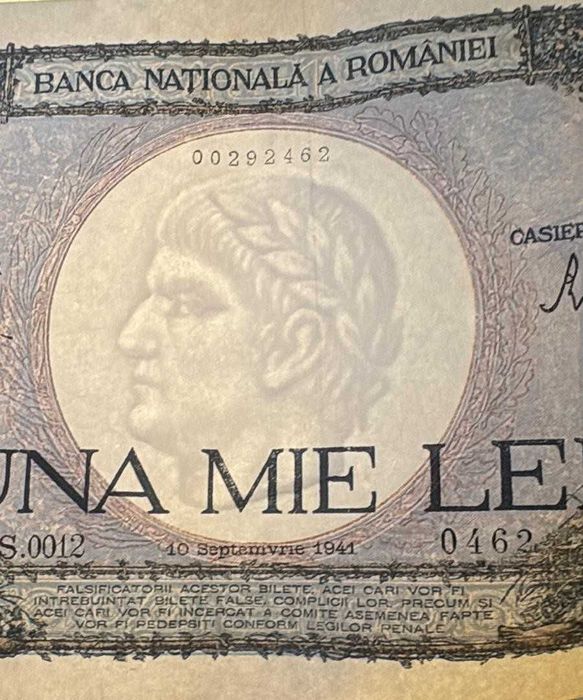 Bancnote 1000 lei 1941, 4 buc consecutive, stare foarte buna