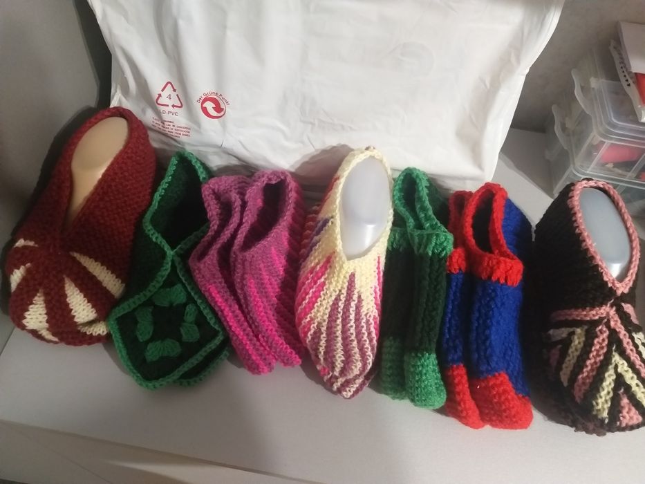 Вязаные кеды,следы