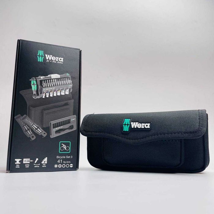 Set de chei tubulare WERA pentru biciclete, 3 Bit Check 41 de piese, sigilat