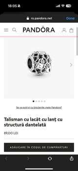 Brățară tip lanț clasic cu halo Pandora Moments + 4 Charms