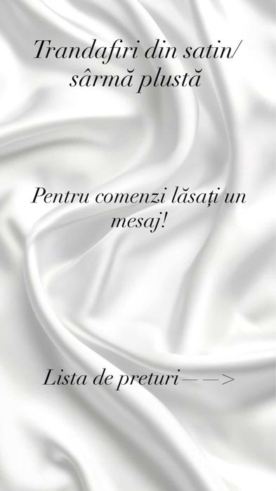 buchete de flori din satin/sarma plusata