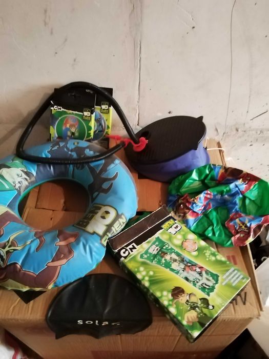 Комплект Ben 10 надуваеми дюшек, пояс и топка Бен 10