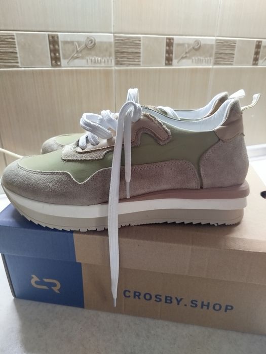 Кроссовки Марсель. Размер 39. Кожа, замша.