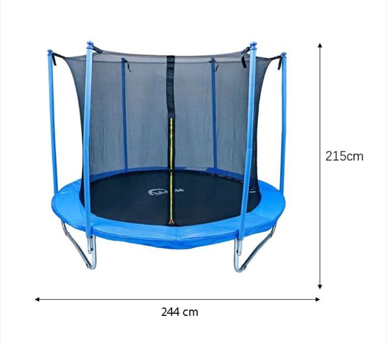 Батут Mappy с предпазна мрежа 244 см