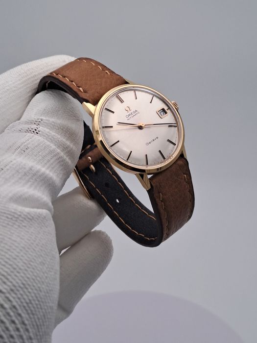 OMEGA  GENEVE  aur masiv 18 kt  automatic