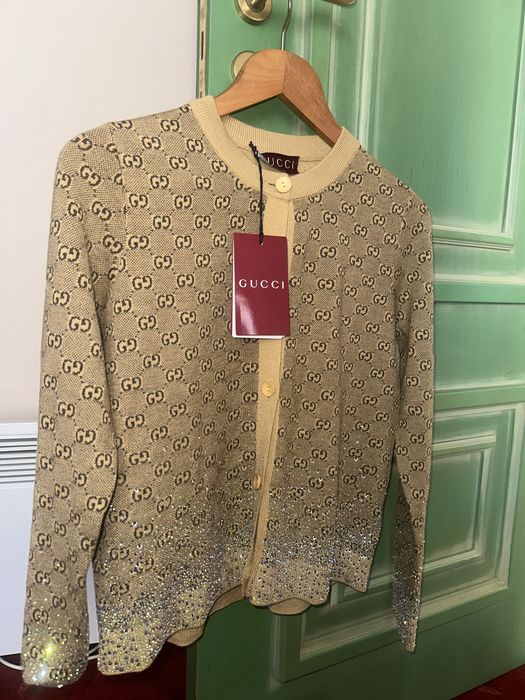 Gucci жилетка с камъчета